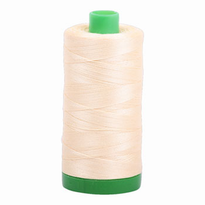Aurifil embroidery thread spool in Medium Butter (2130) - 40wt 1000m