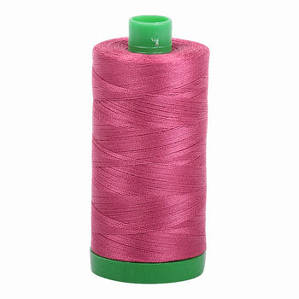 Aurifil embroidery thread spool in Medium Carmine Red (2455) - 40wt 1000m