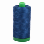 Aurifil embroidery thread spool in Medium Delft Blue (2783) - 40wt 1000m