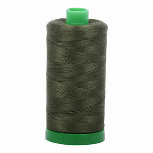 Aurifil embroidery thread spool in Medium Green (5023) - 40wt 1000m