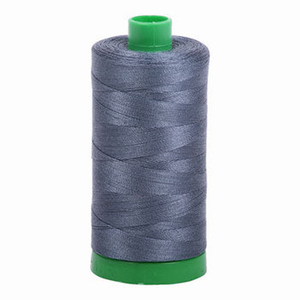 Aurifil embroidery thread spool in Medium Grey (1158) - 40wt 1000m