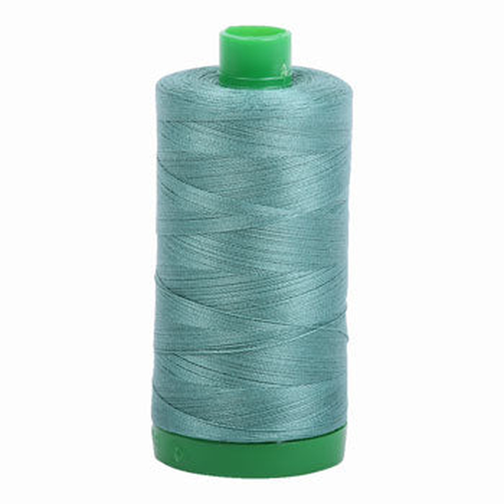 Aurifil embroidery thread spool in Medium Juniper (2850) - 40wt 1000m
