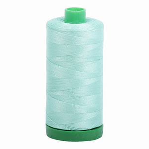 Aurifil embroidery thread spool in Medium Mint (2835) - 40wt 1000m