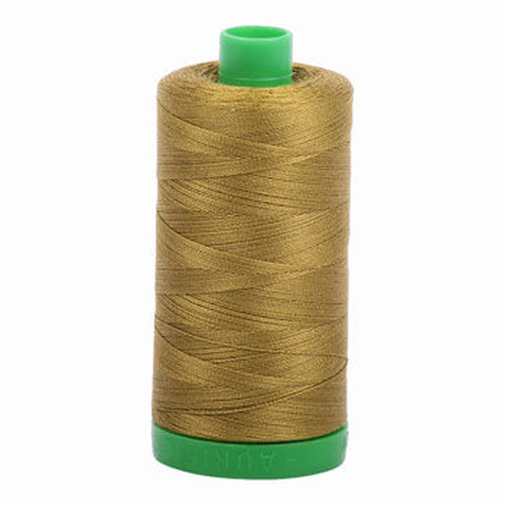 Aurifil embroidery thread spool in Medium Olive (2910) - 40wt 1000m