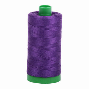 Aurifil embroidery thread spool in Medium Purple (2545) - 40wt 1000m