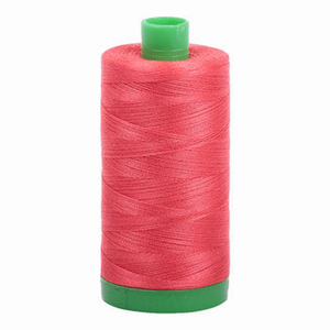 Aurifil embroidery thread spool in Medium Red (5002) - 40wt 1000m