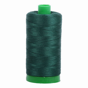 Aurifil embroidery thread spool in Medium Spruce (2885) - 40wt 1000m