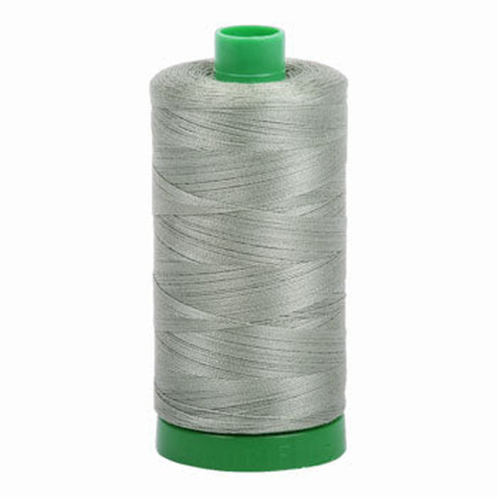 Aurifil embroidery thread spool in Military Green (5019) - 40wt 1000m