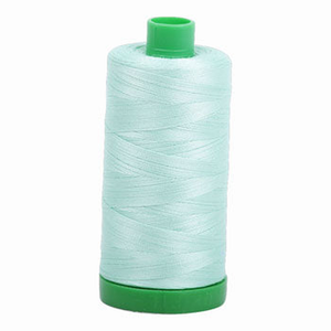 Aurifil embroidery thread spool in Mint (2830) - 40wt 1000m