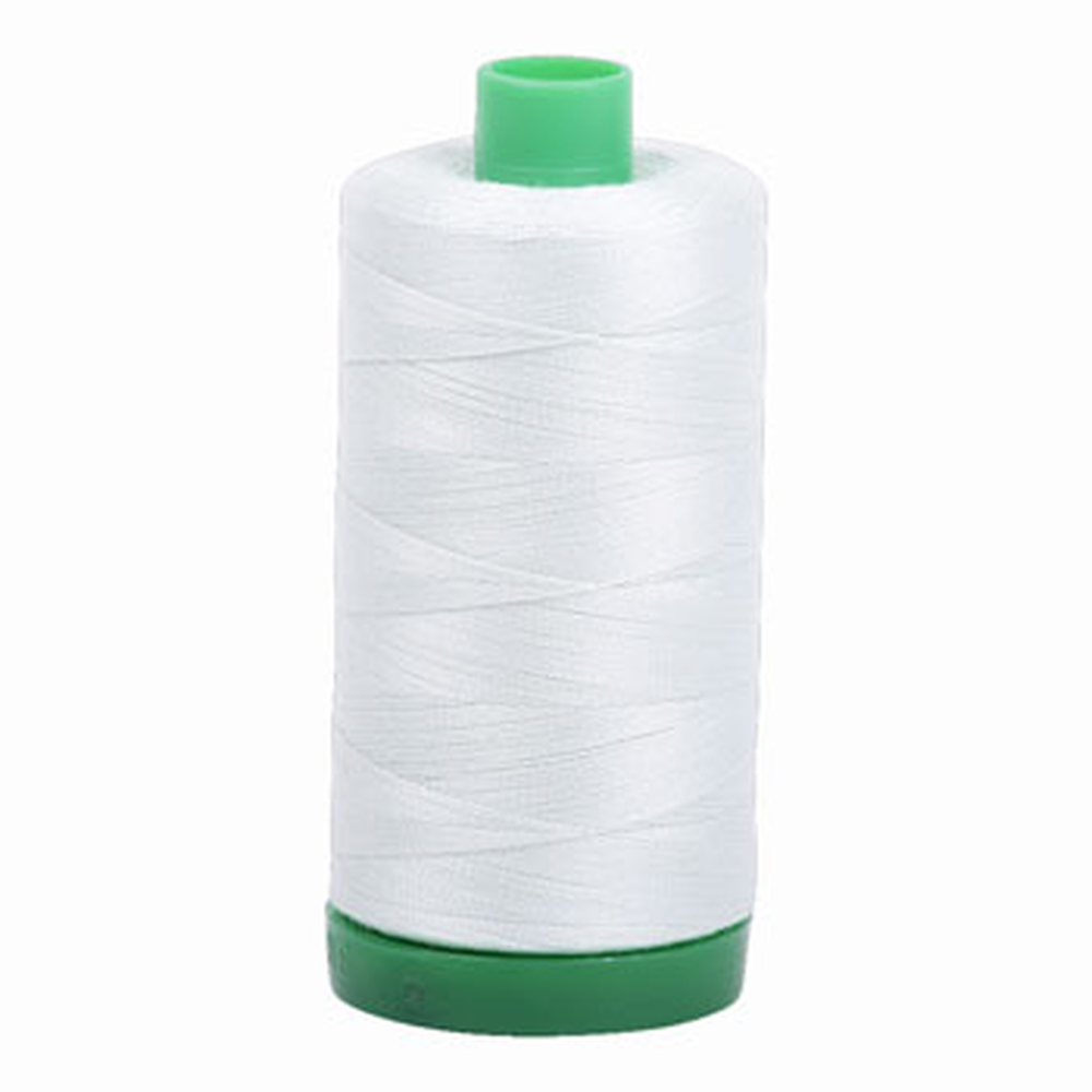 Aurifil embroidery thread spool in Mint Ice (2800) - 40wt 1000m