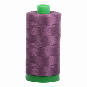 Aurifil embroidery thread spool in Mulberry (2568) - 40wt 1000m