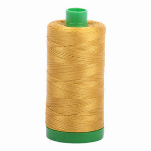 Aurifil embroidery thread spool in Mustard (5022) - 40wt 1000m