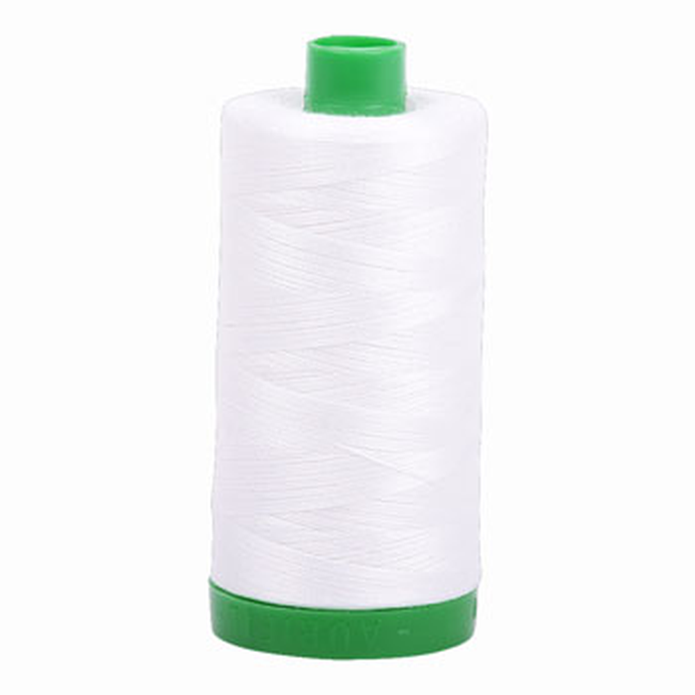 Aurifil embroidery thread spool in Natural White (2021) - 40wt 1000m