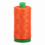 Aurifil embroidery thread spool in Neon Orange (1104) - 40wt 1000m