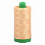 Aurifil embroidery thread spool in Ocher Yellow (5001) - 40wt 1000m
