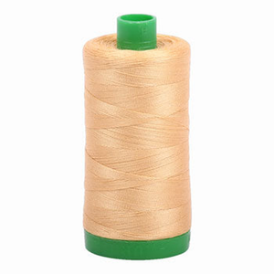 Aurifil embroidery thread spool in Ocher Yellow (5001) - 40wt 1000m