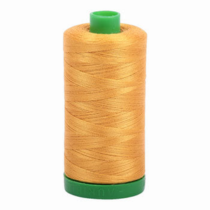 Aurifil embroidery thread spool in Orange Mustard (2140) - 40wt 1000m