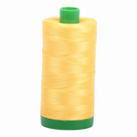 Aurifil embroidery thread spool in Pale Yellow (1135) - 40wt 1000m