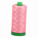 Aurifil embroidery thread spool in Peachy Pink (2435) - 40wt 1000m