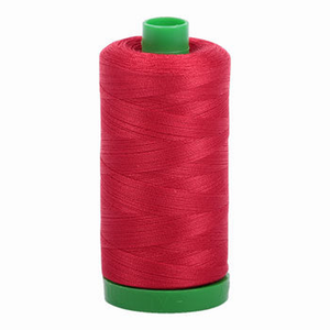 Aurifil embroidery thread spool in Red (2250) - 40wt 1000m