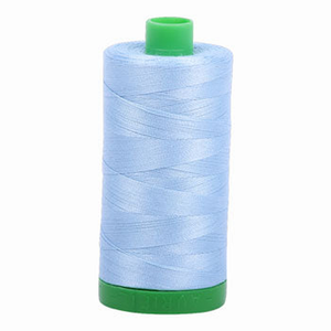 Aurifil embroidery thread spool in Robins Egg (2715) - 40wt 1000m