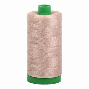 Aurifil embroidery thread spool in Sand (2326) - 40wt 1000m