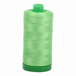Aurifil embroidery thread spool in Shamrock Green (6737) - 40wt 1000m