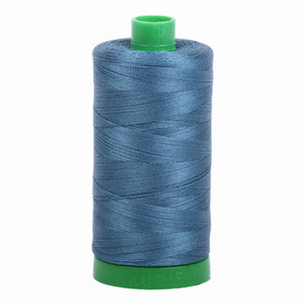 Aurifil embroidery thread spool in Smoke Blue (4644) - 40wt 1000m