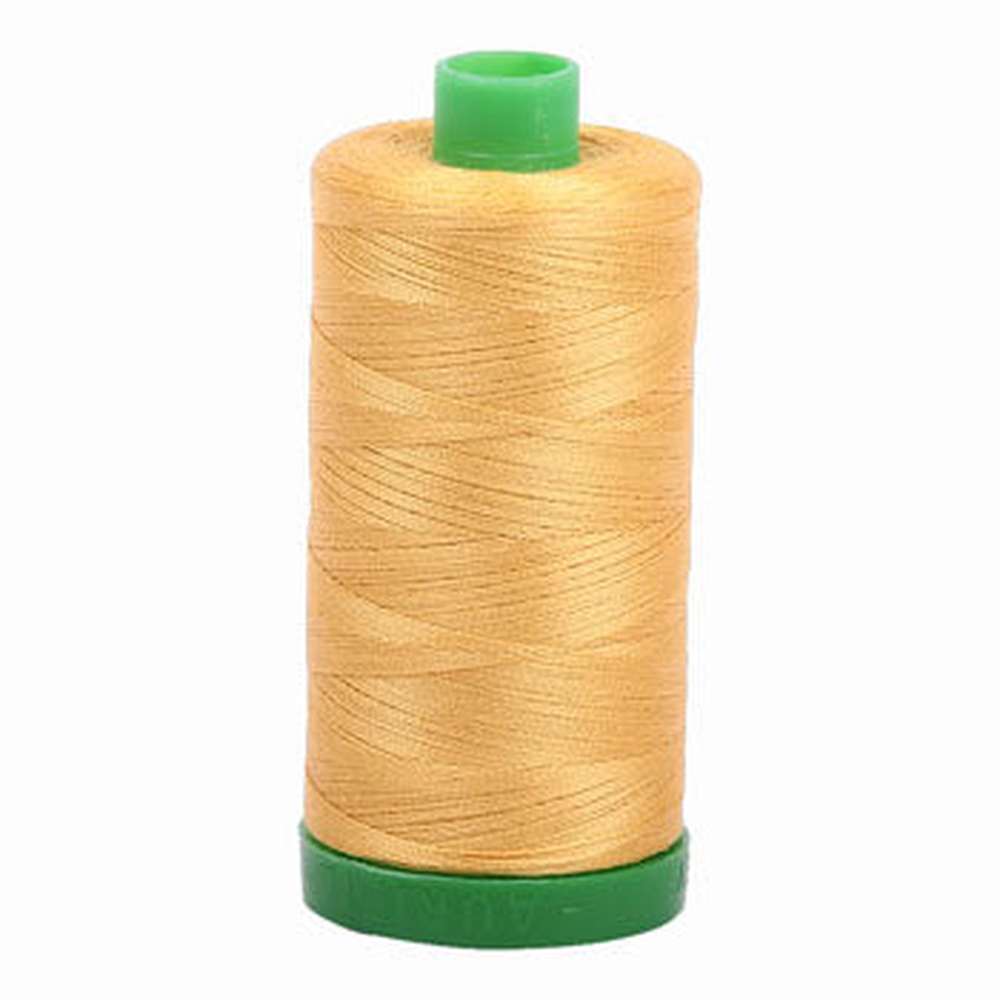 Aurifil embroidery thread spool in Spun Gold (2134) - 40wt 1000m