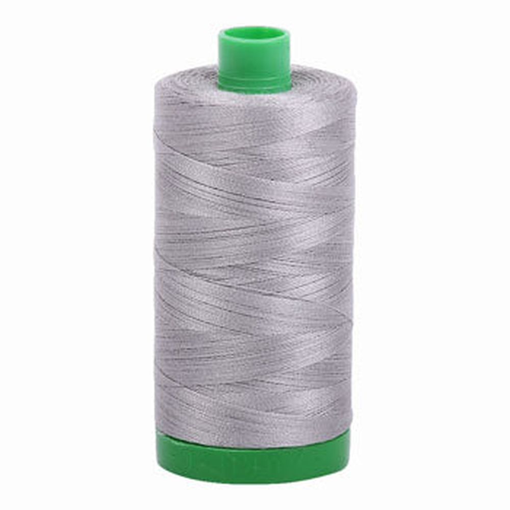Aurifil embroidery thread spool in Stainless Steel (2620) - 40wt 1000m