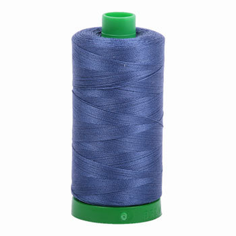 Aurifil embroidery thread spool in Steel Blue (2775) - 40wt 1000m