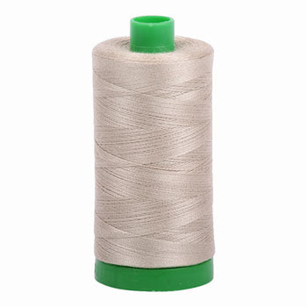 Aurifil embroidery thread spool in Stone (2324) - 40wt 1000m