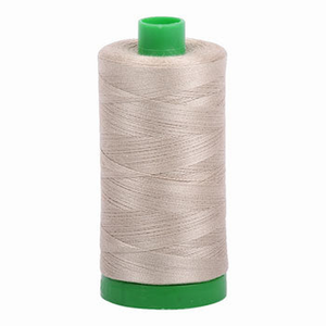 Aurifil embroidery thread spool in Stone (2324) - 40wt 1000m