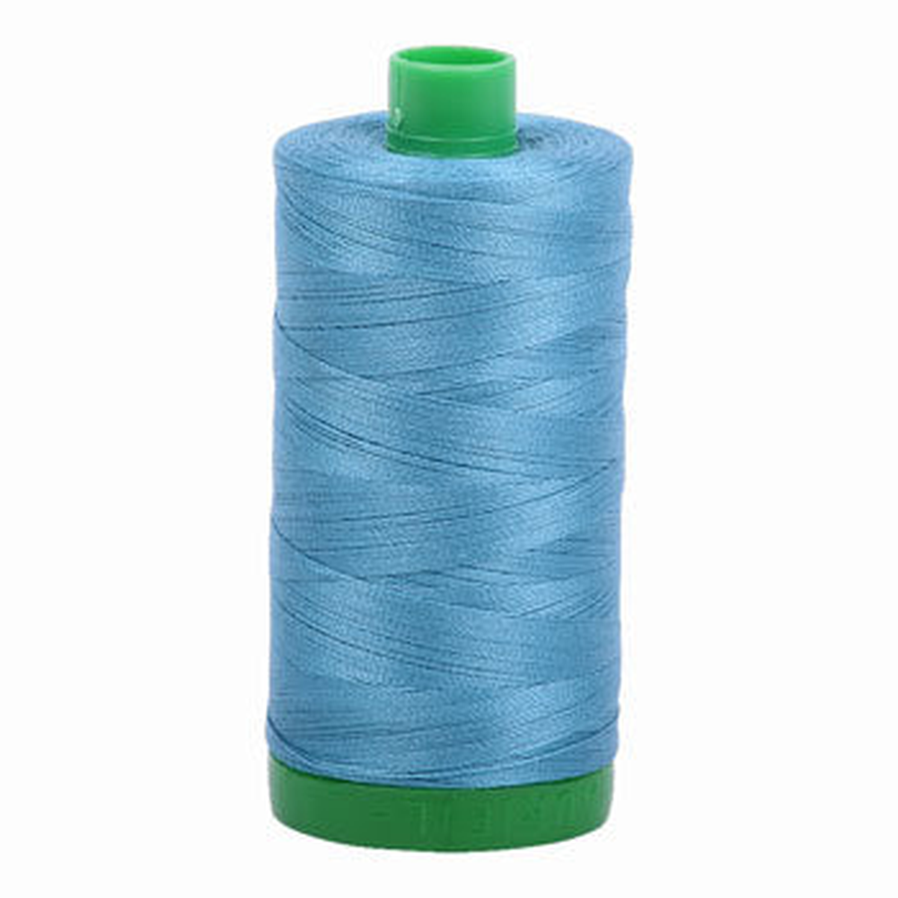 Aurifil embroidery thread spool in Teal (2815) - 40wt 1000m
