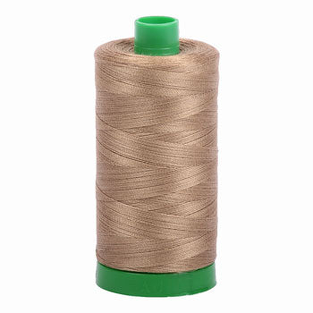 Aurifil embroidery thread spool in Toast (6010) - 40wt 1000m