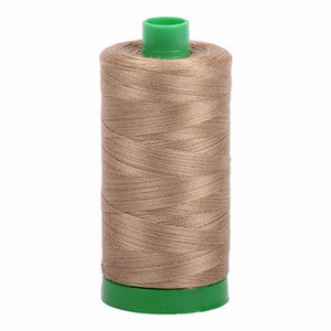 Aurifil embroidery thread spool in Toast (6010) - 40wt 1000m