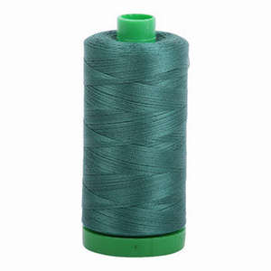 Aurifil embroidery thread spool in Turf Green (4129) - 40wt 1000m