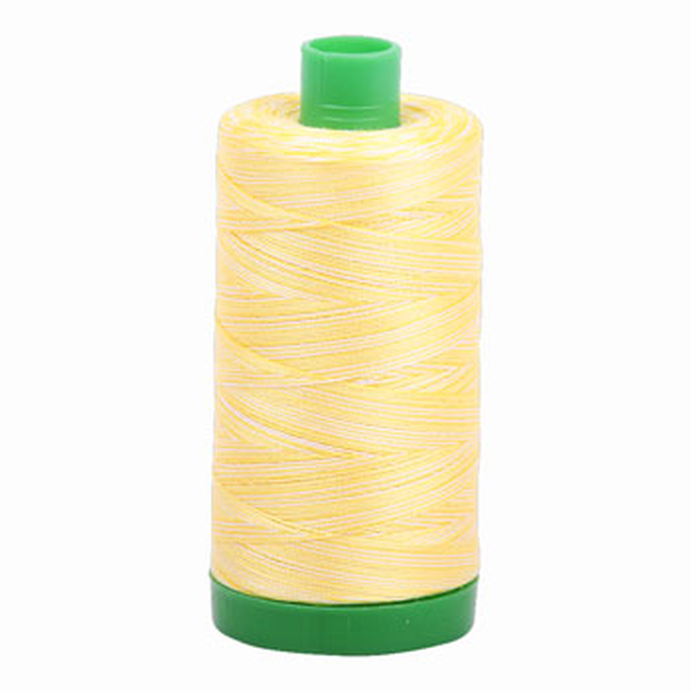 Aurifil embroidery thread spool in Lemon Ice (3910) - 40wt 1000m