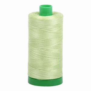 Aurifil embroidery thread spool in Light Spring Green (3320) - 40wt 1000m