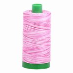 Aurifil embroidery thread spool in Pink Taffy (4660) - 40wt 1000m