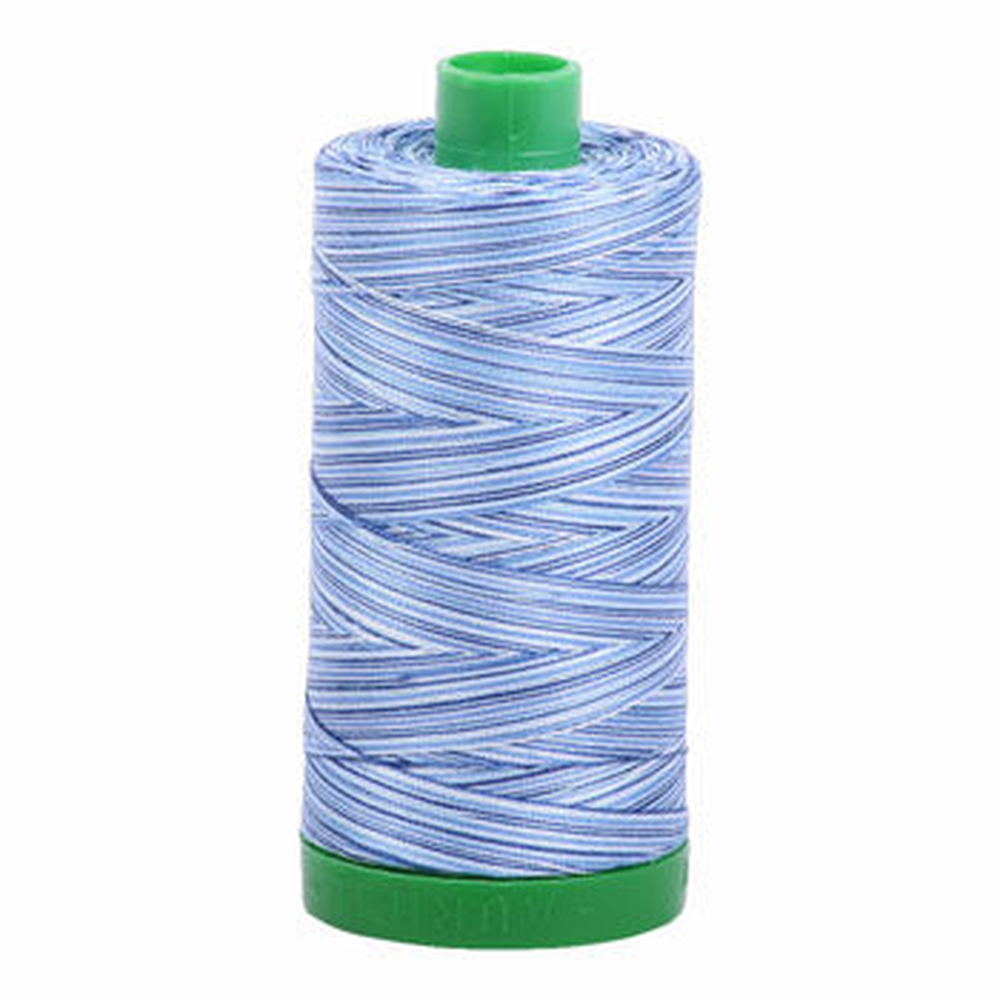 Aurifil embroidery thread spool in Storm at Sea (4655) - 40wt 1000m