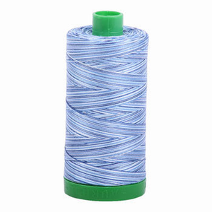 Aurifil embroidery thread spool in Storm at Sea (4655) - 40wt 1000m