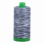 Aurifil embroidery thread spool in Varigated Graphite (4665) - 40wt 1000m