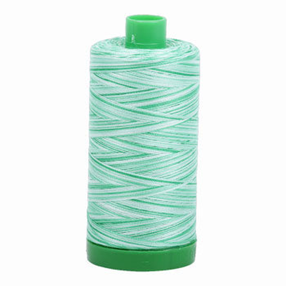 Aurifil embroidery thread spool in Varigated Mint Julep (4661) - 40wt 1000m