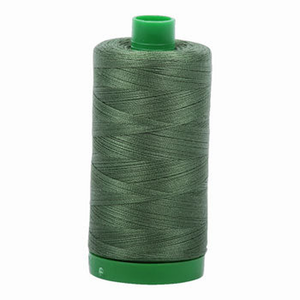 Aurifil embroidery thread spool in Very Dark Grass Green (2890) - 40wt 1000m