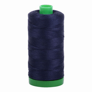 Aurifil embroidery thread spool in Very Dark Navy (2785) - 40wt 1000m