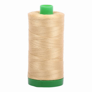 Aurifil embroidery thread spool in Very Light Brass (2915) - 40wt 1000m