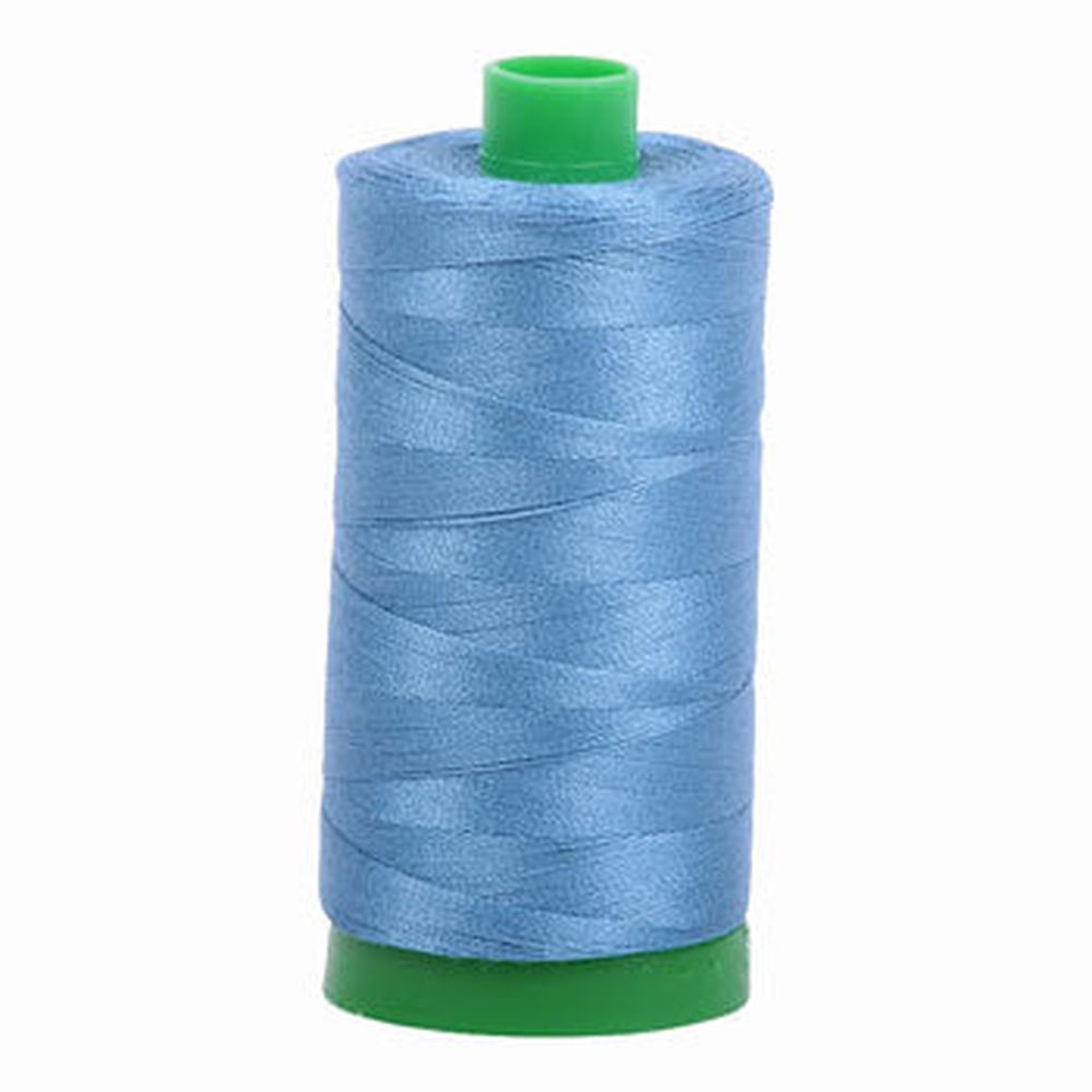 Aurifil embroidery thread spool in Wedgewood (4140) - 40wt 1000m