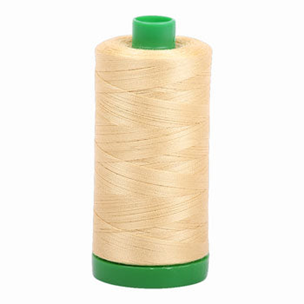 Aurifil embroidery thread spool in Wheat (2125) - 40wt 1000m