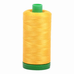 Aurifil embroidery thread spool in Yellow (2135) - 40wt 1000m